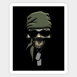 Camo Special Forces Skull Sticker